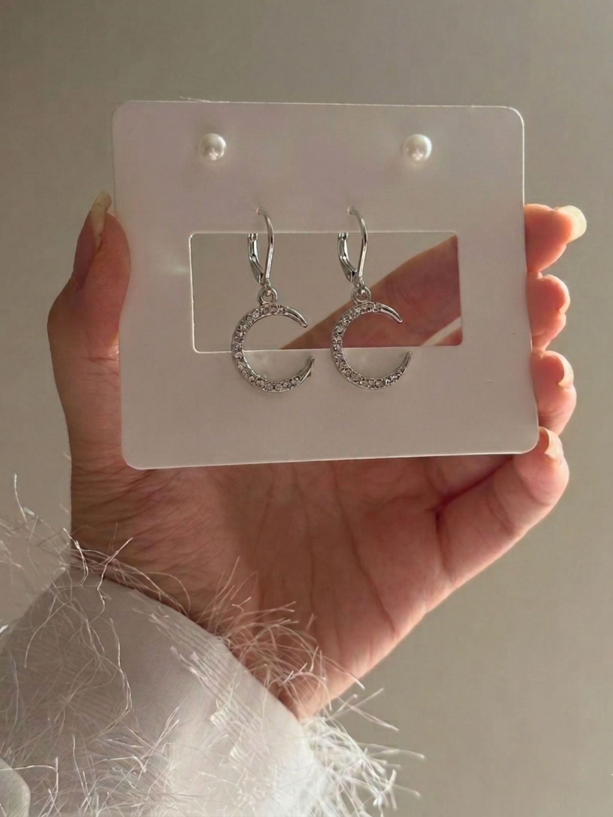 American Diamond stone silver plated earrings for women and girls