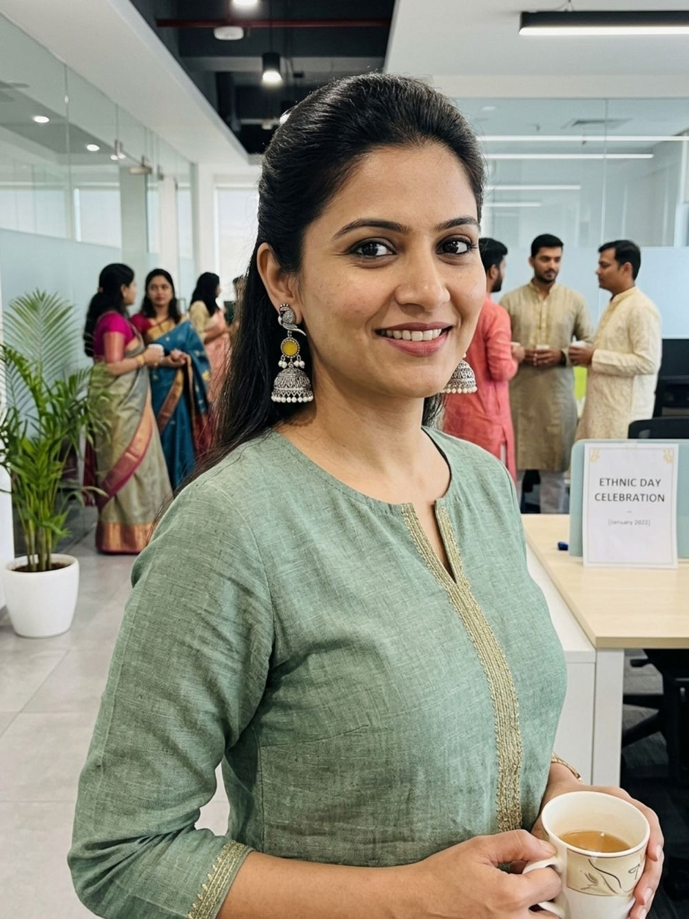 Office Jhumka Style