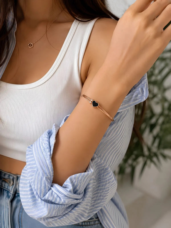 Adjustable Heart Bracelet trendy jwelery 