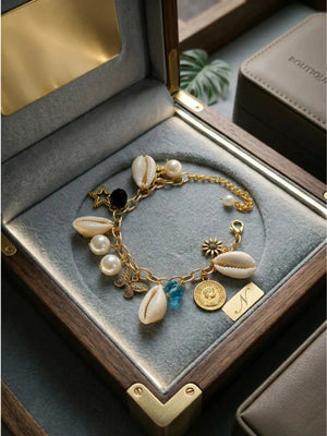 Elizabeth Grace Bracelet Pearl Haathphool Bracelet