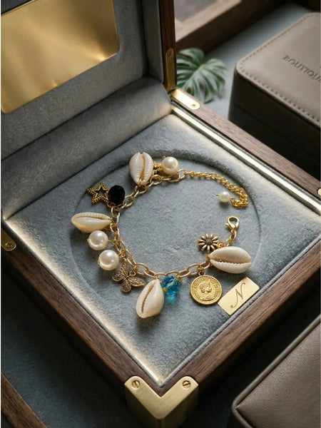 Elizabeth Grace Bracelet Pearl Haathphool Bracelet