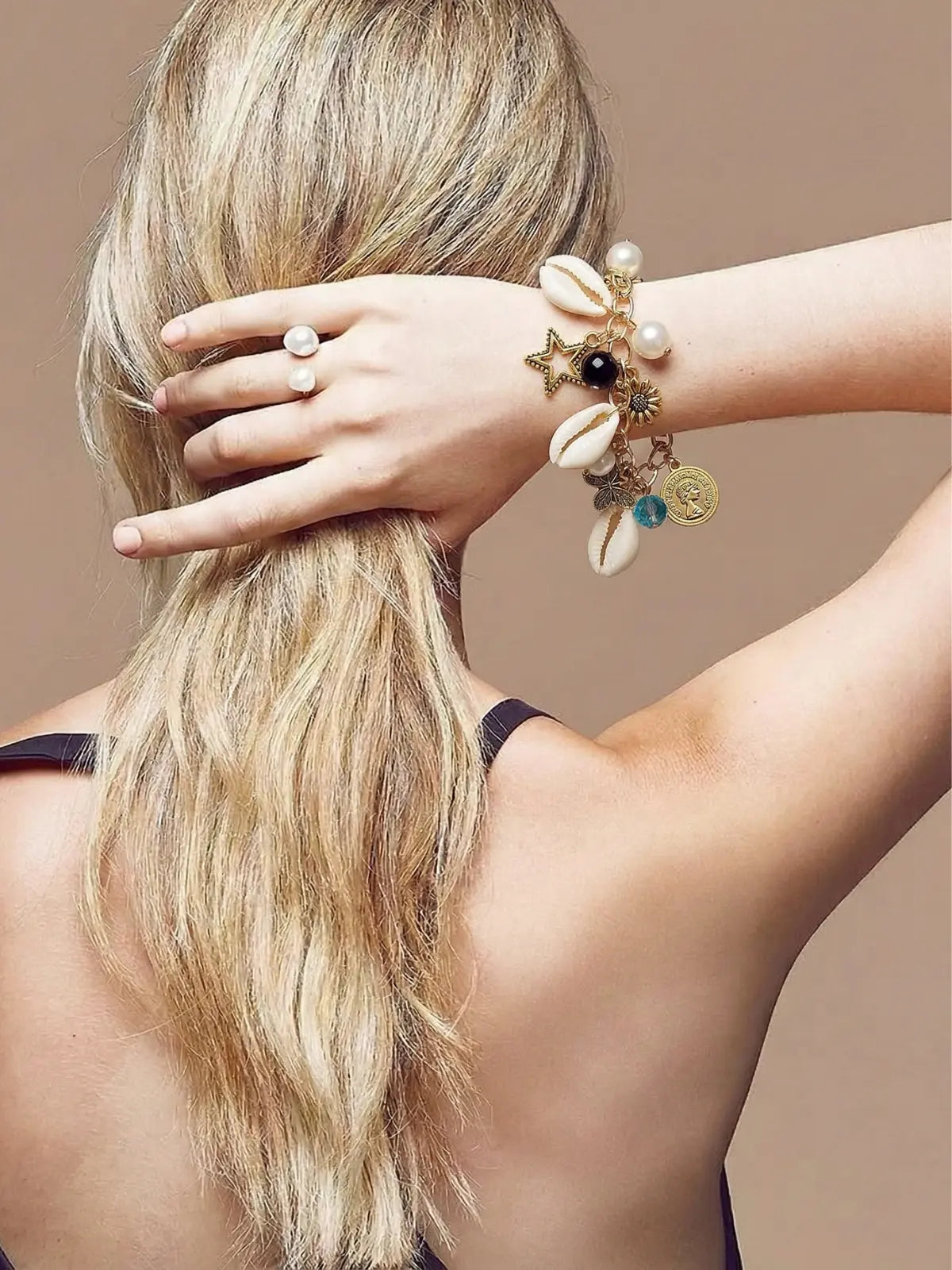 Elizabeth Grace Bracelet Pearl Haathphool Bracelet
