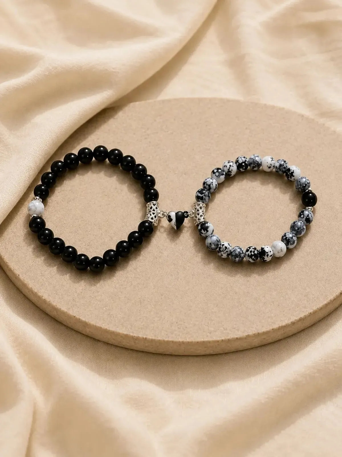 Heart Magnet Bracelet for couples