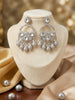 Beerbani Oxidised Handcrafted Jhumka Earrings with White Beads for Festive Wear